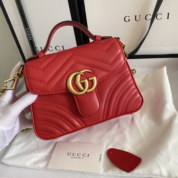 Gucci GG Marmont Mini Top Handle Bag 547260