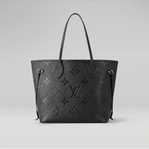 Louis Vuitton Black Neverfull Monogram Empreinte MM Tote M45685