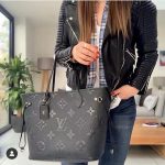 Louis Vuitton Black Neverfull Monogram Empreinte MM Tote M45685