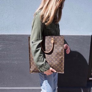 Louis Vuitton Monogram Canvas Sac Plat Tote Bag M51140 1