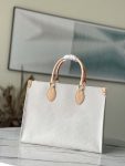 Louis Vuitton Onthego City Dubai White Tote MM GM Free Shipping