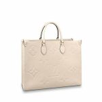 Louis Vuitton Onthego M45081 M44925 White Cream Color GM