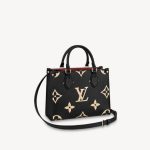 Louis Vuitton Onthego M45659 Small Tote PM Black Leather