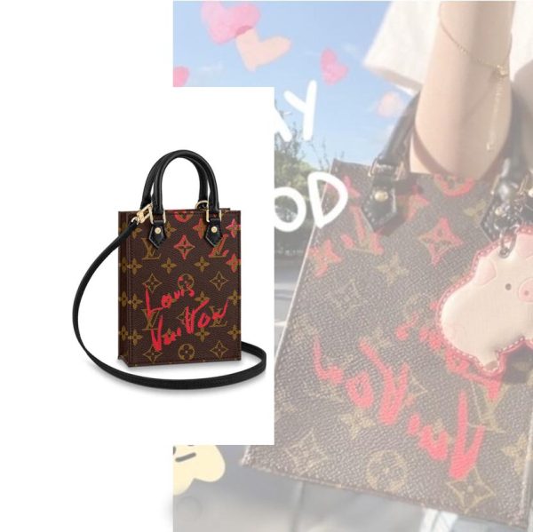 Louis Vuitton Petit Sac Plat M80839  Monogram Valentine