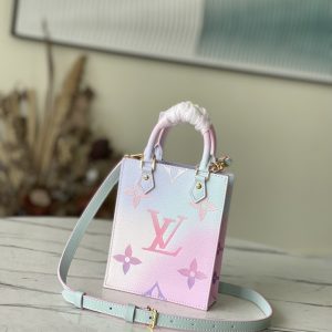 Louis Vuitton Petit Sac Plat Pink Women Shoulder Bag 13