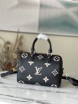 Louis Vuitton Speedy25 M58947 Black Leather Monogram