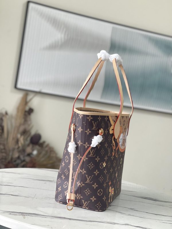 Louis Vuitton Puppy Neverfull M40995 MM Three Dogs