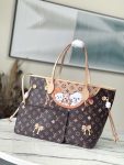 Louis Vuitton Puppy Neverfull M40995 MM Three Dogs