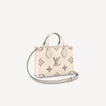 Louis Vuitton White Onthego PM Monogram Tote M45654 Leather