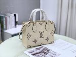 Louis Vuitton White Onthego PM Monogram Tote M45654 Leather