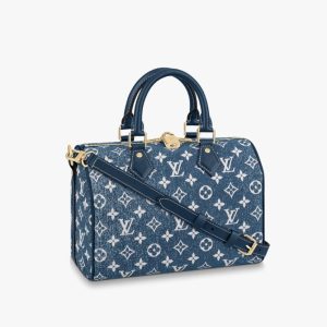 Louis Vuitton Blue Demin  Speedy 25 Monogram M59609