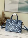 Louis Vuitton Blue Demin  Speedy 25 Monogram M59609