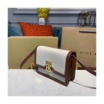 Burberry Mini Two-tone Canvas and Leather TB Bag 80171101