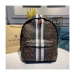 Burberry Monogram Stripe Print E-canvas Backpack 80186511