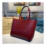 Burberry Small Embossed Crest Leather Tote 40802081