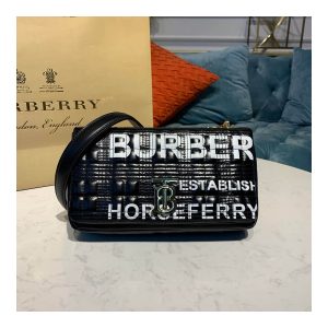 Burberry Small Horseferry Print Quilted Lola Bag 80216191