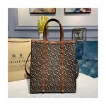 Burberry Small Monogram Print E-canvas Portrait Tote Bag 80250761