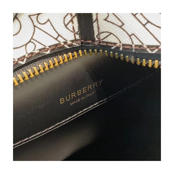 Burberry Small Monogram Stripe E-canvas Cube Bag 80193561