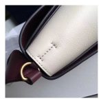 Celine Frame Medium Shoulder Bag 180263 Burgundy/White