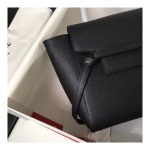 Celine Micro Belt Bag In Grained Calfskin 189153 Black