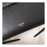 Celine Micro Belt Bag In Grained Calfskin 189153 Black