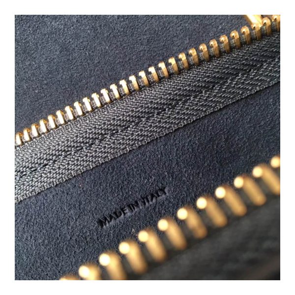 Celine Micro Belt Bag In Grained Calfskin 189153 Navy Blue