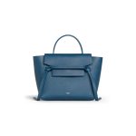 Celine Micro Belt Bag In Grained Calfskin 189153 Petrol