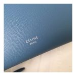 Celine Micro Belt Bag In Grained Calfskin 189153 Petrol