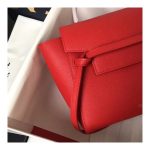 Celine Micro Belt Bag In Grained Calfskin 189153 Red