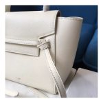 Celine Micro Belt Bag In Grained Calfskin 189153 White