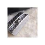 Chanel 1112 Silver Medium Size 2.55 Lambskin Leather Flap Bag