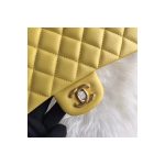 Chanel 1112 Yellow Medium Size 2.55 Lambskin Leather Flap Bag