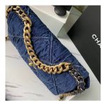 Chanel 19 Large Flap Bag AS1161 Denim