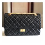 Chanel 2.55 Aged Calfskin Leather Flap Bag A37586