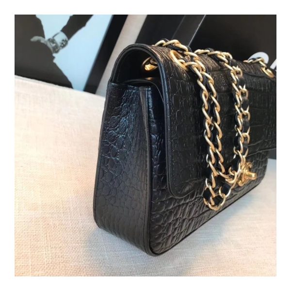 Chanel Alligator Flap Classic Bag 1112