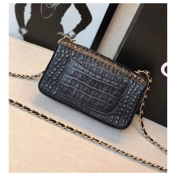 Chanel Alligator Flap Classic Bag 1116