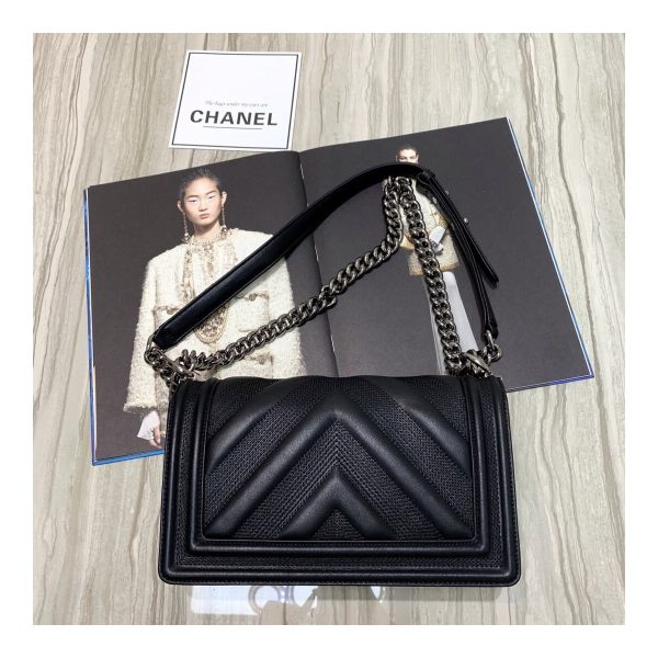 Chanel Calfskin Boy Chanel Handbag A67086