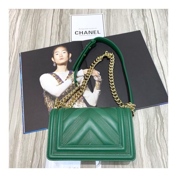 Chanel Calfskin Small Boy Chanel Handbag A67085