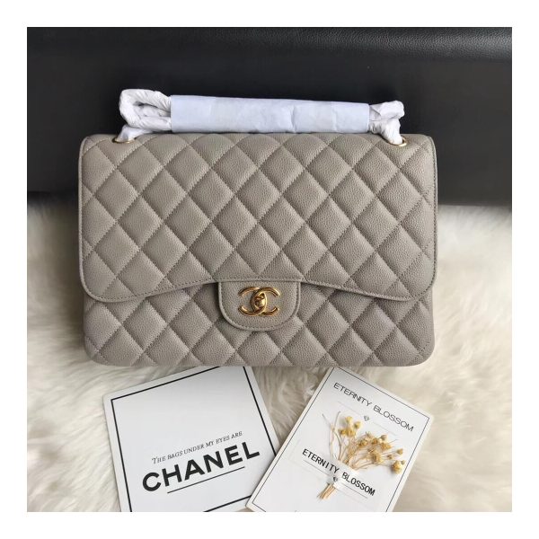 Chanel Caviar Calfskin 30cm Classic Flap Bag A01113