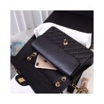 Chanel Caviar Calfskin Classic Flap Bag A01112 Black