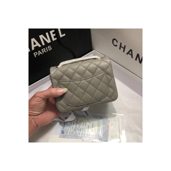 Chanel Caviar Leathe 17cm Classic Flap Bag 1115