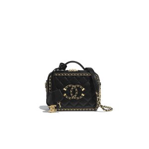 Chanel Chain Around CC Filigree Small Vanity Bag AS1785