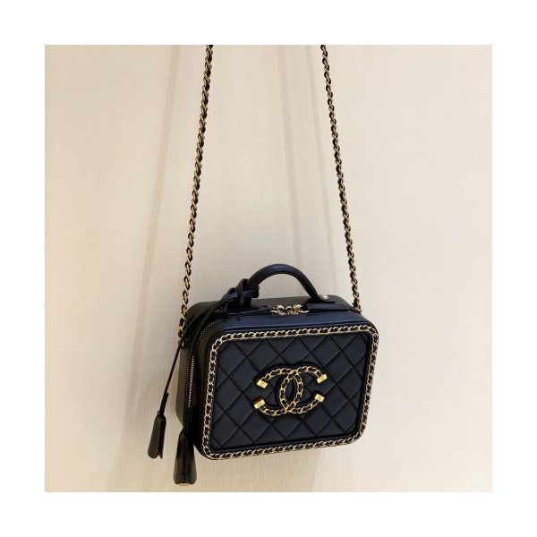 Chanel Chain Around CC Filigree Small Vanity Bag AS1785