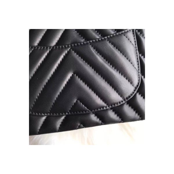 Chanel Chevron Lambskin 17cm Classic Flap Bag 1115