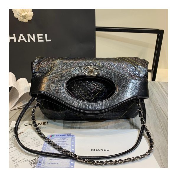 Chanel Crumpled Calfskin Chanel 31 Shopping Bag 0091