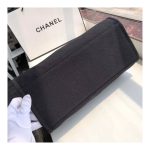 Chanel Deauville Tote 38cm Canvas Bag A66941 Black/White