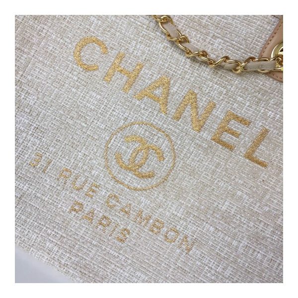 Chanel Mixed Fibers Shopping Bag A66942