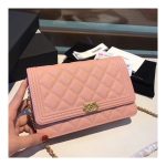 Chanel Quilted Caviar Leboy Woc Chain Bag 80287