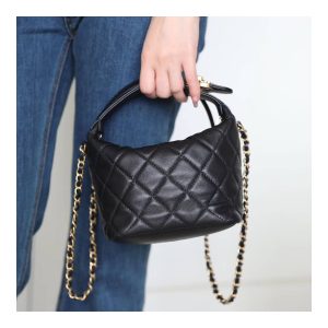 Chanel Small Lambskin Hobo Bag AS1745