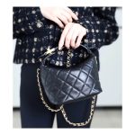 Chanel Small Lambskin Hobo Bag AS1745